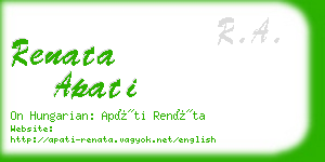 renata apati business card